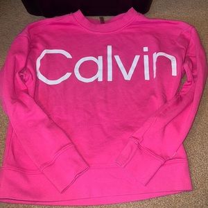 Calvin Pink sweatshirt